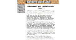 Desktop Screenshot of foundation-repair-guide.com